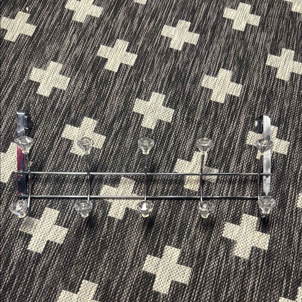 Modern Silver Wall Hook Rack